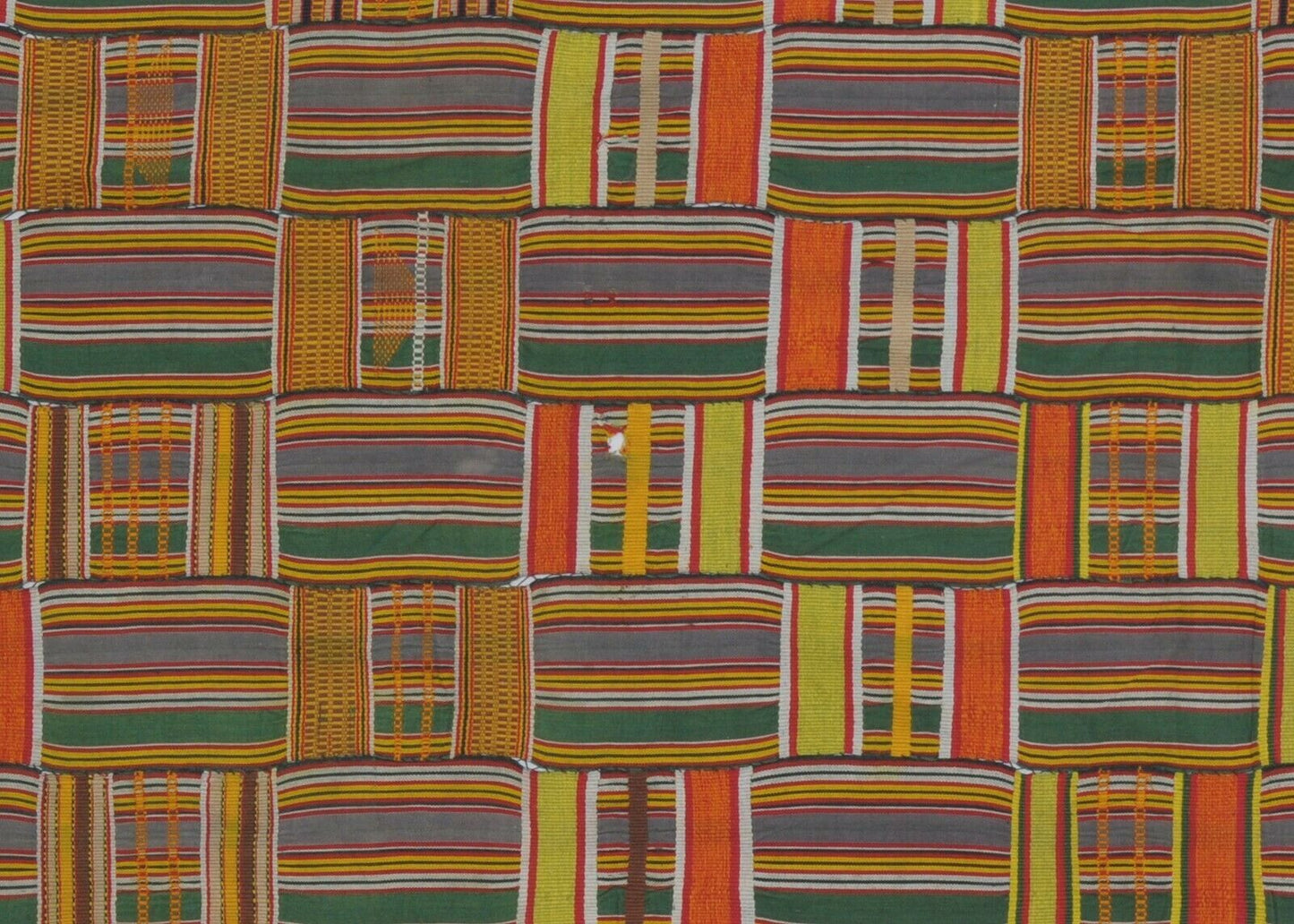 Seltene alte afrikanische Kente Ewe Volta Ghana handgewebtes Tuch Textil Wohnkultur Kunst - Tribalgh