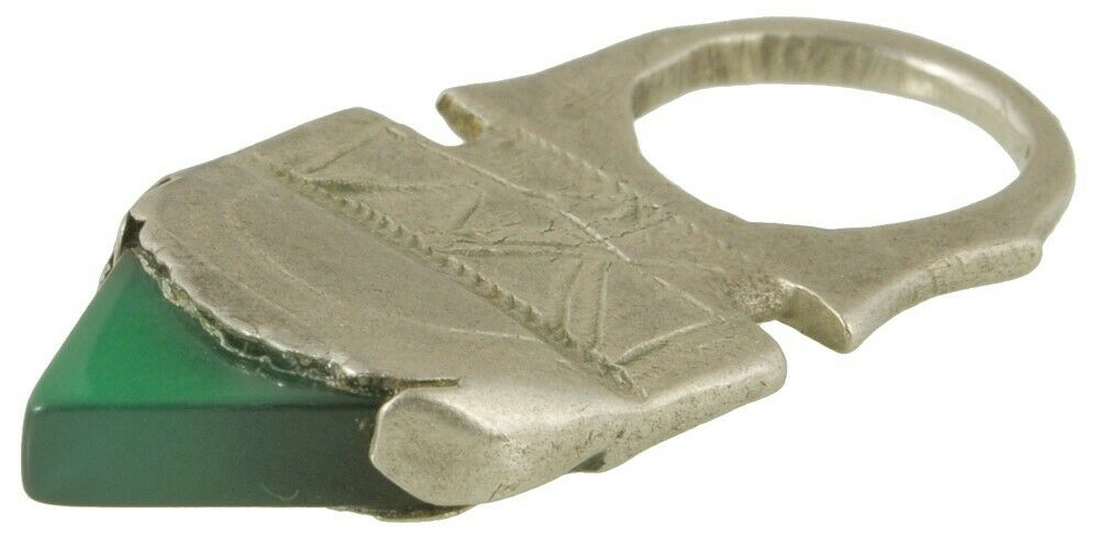 Old Tuareg African silver hair ornament in-gall jewelry Niger Mali Nomads Sahara - Tribalgh