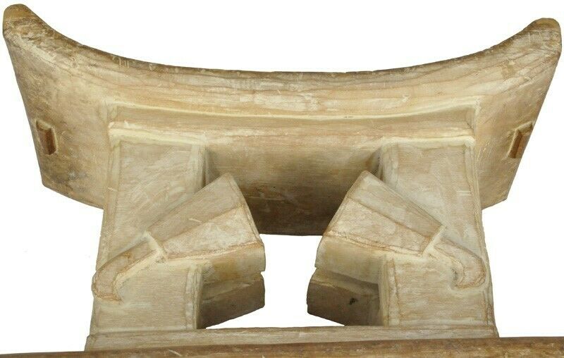 Old Ashanti wooden stool Ghana Akan African Ethnic art Handmade hand carved - Tribalgh