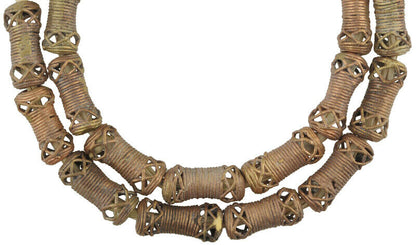African trade brass beads lost wax Ghana Ashanti Akan bronze casting gold weight - Tribalgh