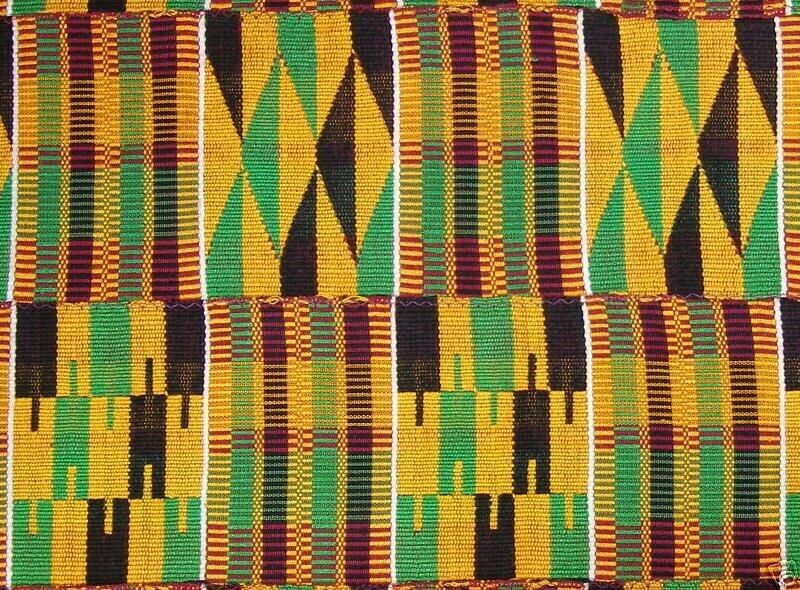 Old kente hand woven Ghana Ceremonial cloth Ashanti Asante African Art Akan - Tribalgh