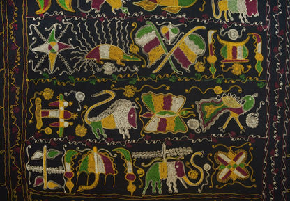 Cloth Of The Great Akunitan Ghana Ashanti African Cloth Fabric Ethnic Tribal - angled shot