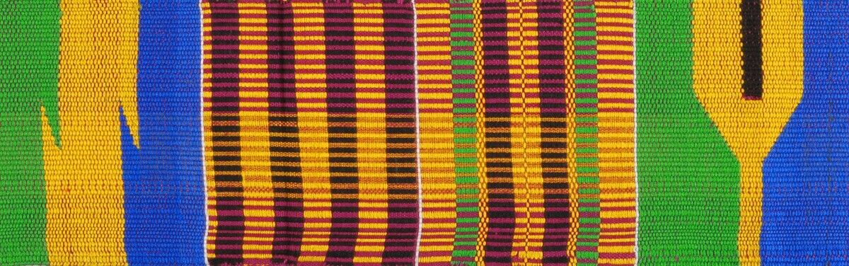Ghana kente Authentic Ashanti African scarf stole cloth handwoven textile fabric - Tribalgh