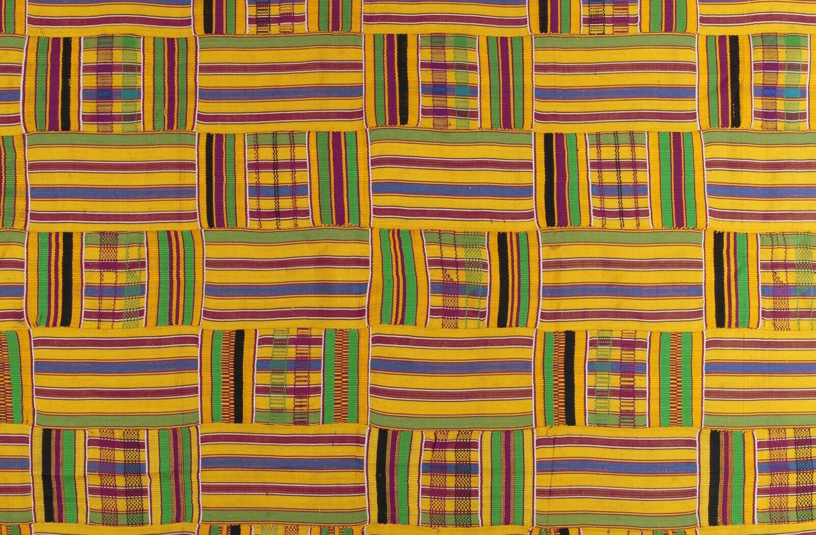 Ashanti Kente hand woven cloth Asante African Akan home decoration textile Ghana - Tribalgh