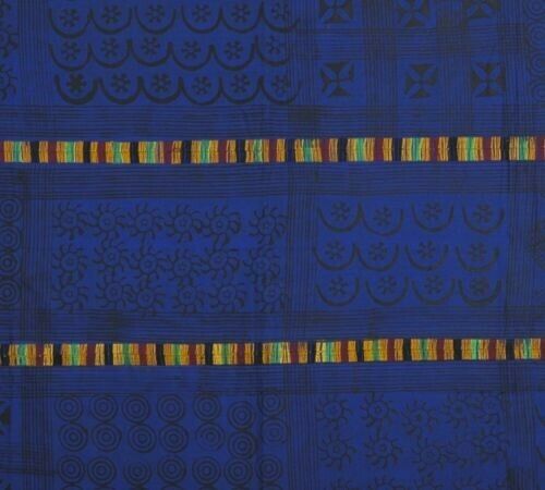 Adinkra Cloth African Symbols Ghana Ashanti fabric hand stamped West Africa Art - Tribalgh