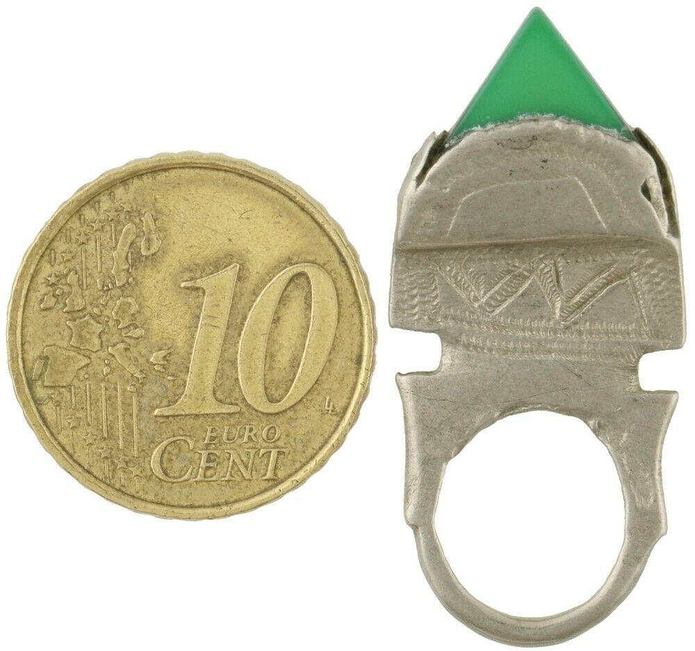 Old Tuareg African silver hair ornament in-gall jewelry Niger Mali Nomads Sahara - Tribalgh