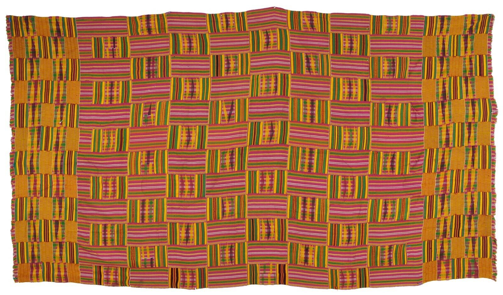 kente hand woven cloth African Ashanti Art Ghana - Tribalgh