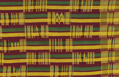 Tessuto Ashanti Kente tessuto a mano Asante Africano Akan tessuto per la decorazione della casa Ghana - Tribalgh