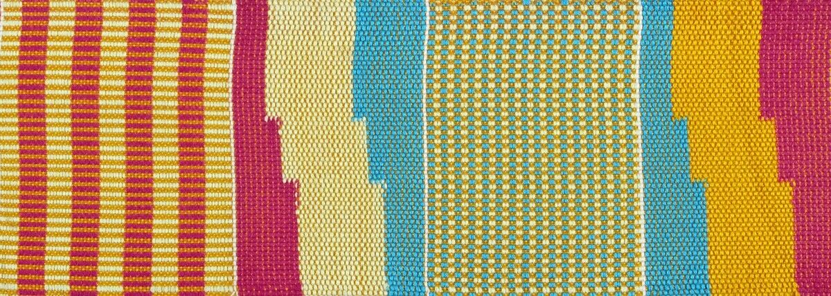 Шарф Kente ручной работы – настоящий ганский палантин Kente