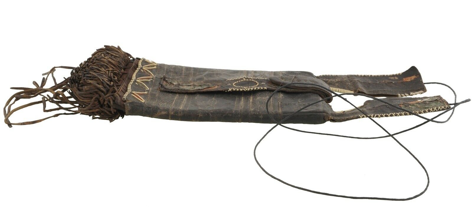 Tuareg leather wallet purse African Sahara Niger Nigeria Mali handmade Art - Tribalgh