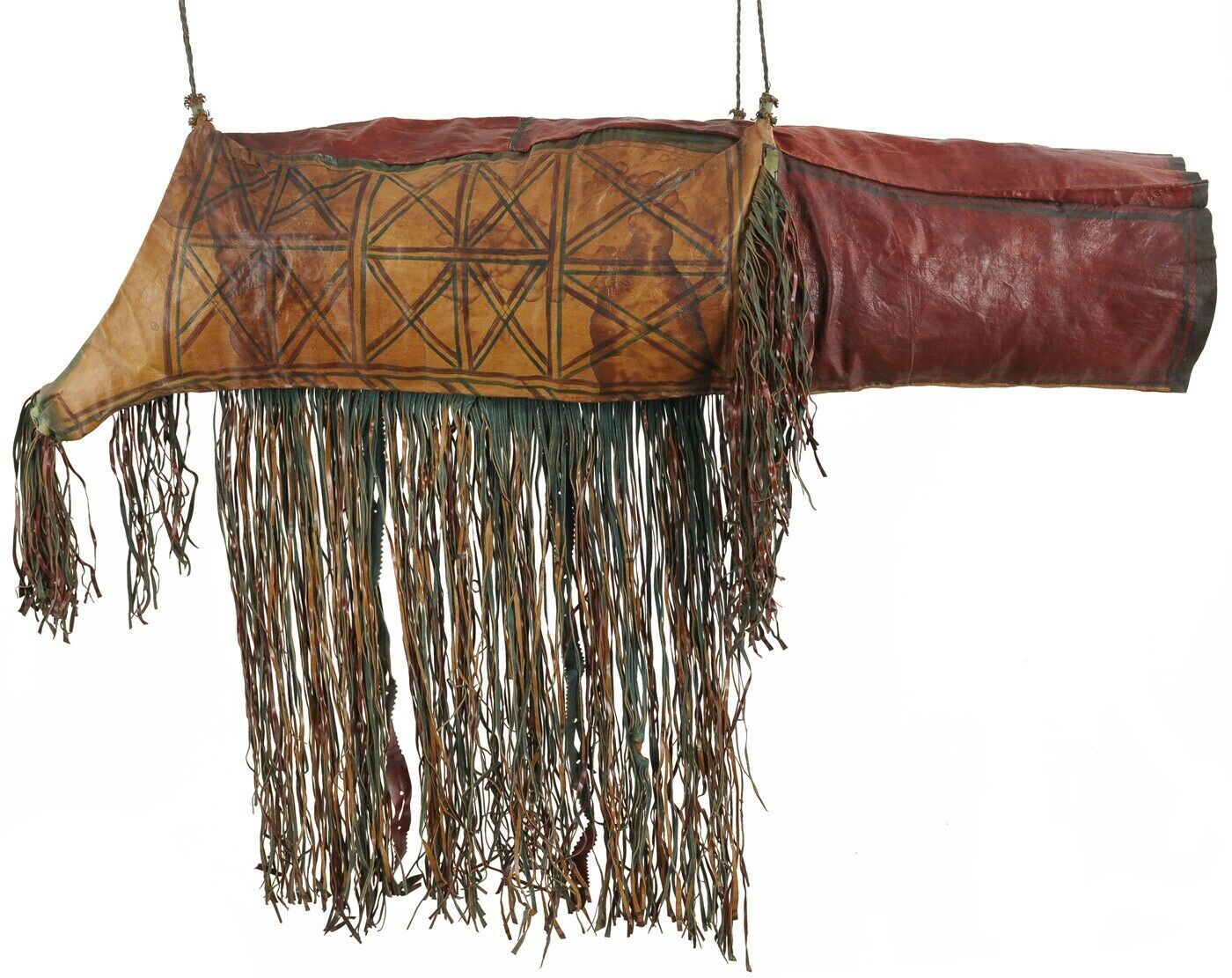 Camel Saddle Bag Old African Tuareg leather Sahara Niger Mali Sahara Bedouin - Tribalgh