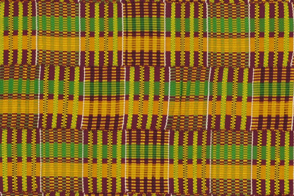Tessuto africano Kente tessuto a mano Ashanti Asante Akan tessile per la decorazione della casa Ghana - Tribalgh