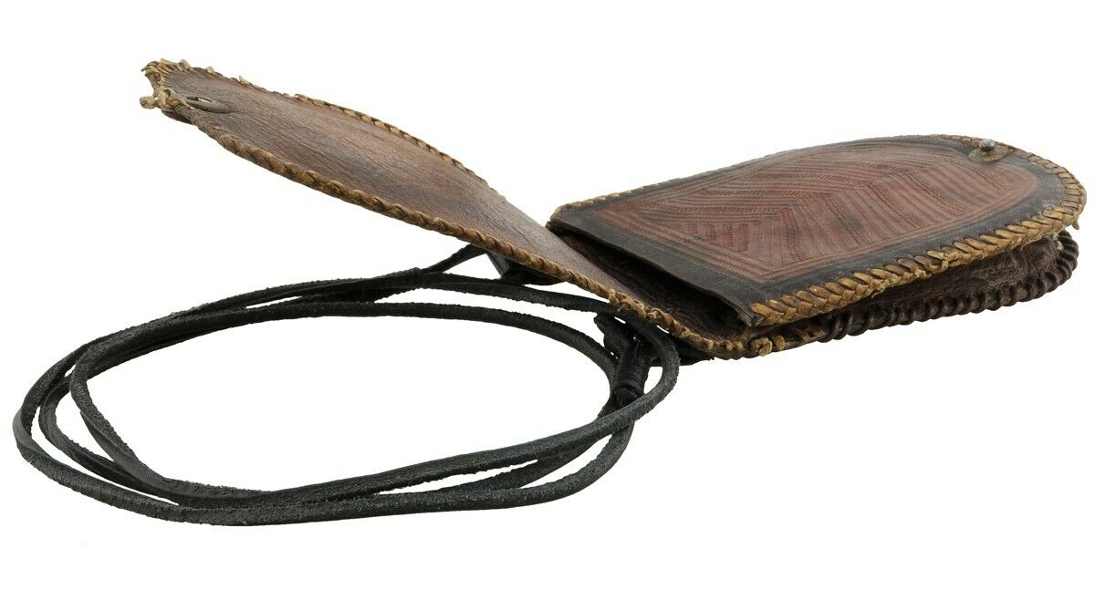 Tuareg leather purse wallet African Sahara Niger Nigeria Mali handmade Art - Tribalgh