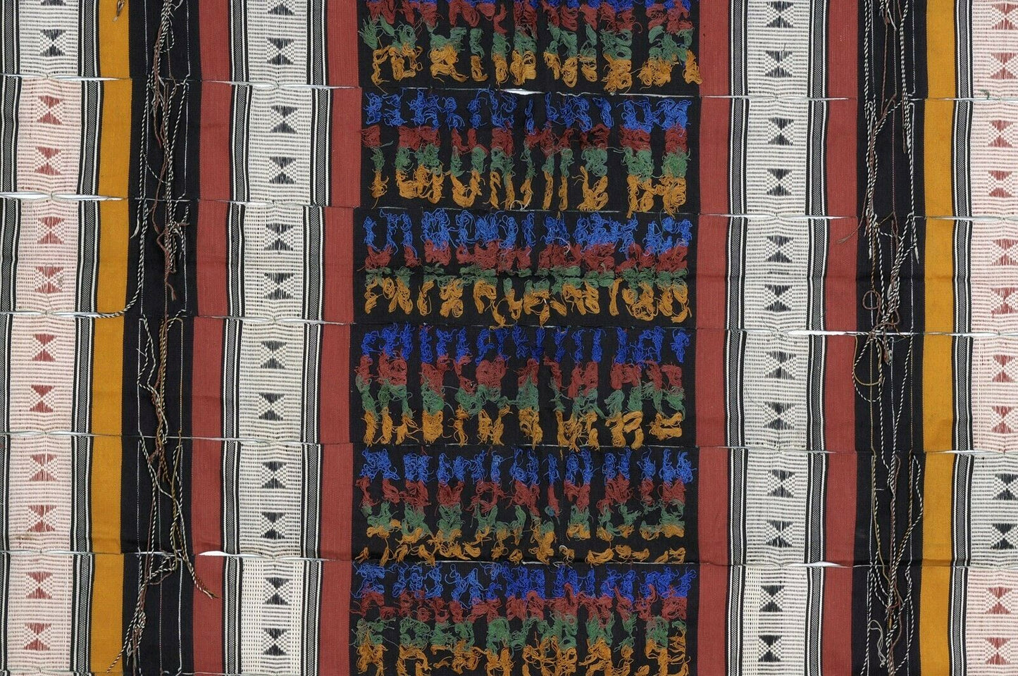 Old African Djerma Niger handwoven cloth textile Sahara Desert wedding blanket - Tribalgh