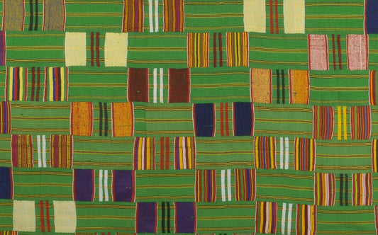 WK183-RBC Handwoven Ashanti Ewe Kente Cloth from Ghana