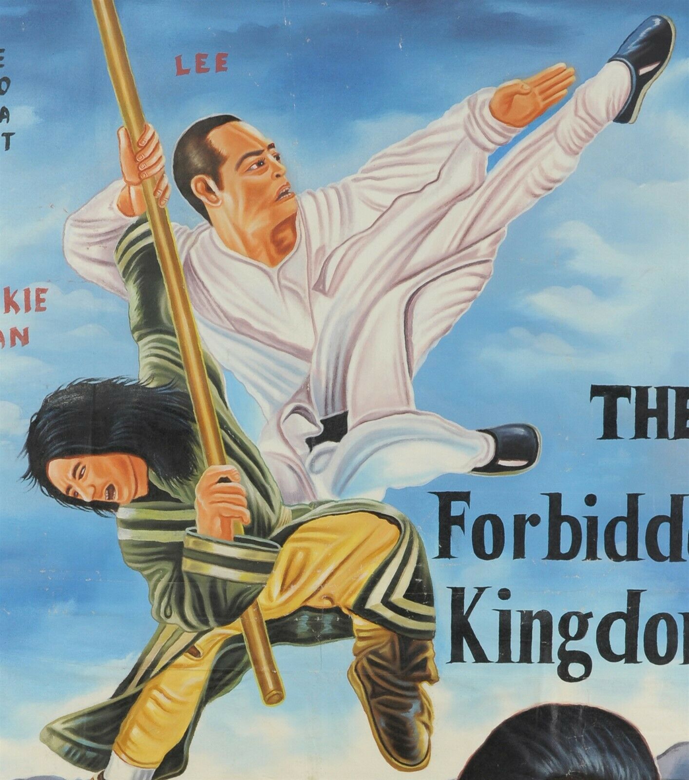 Ghana Movie Poster cinema Hand Painted African canvas THE FORBIDDEN KINGDOM - Tribalgh