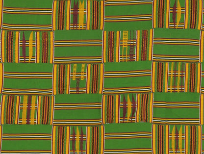 Afrikanisches Kente handgewebtes Tuch Ashanti Asante Akan Heimtextilien Textil Ghana - Tribalgh
