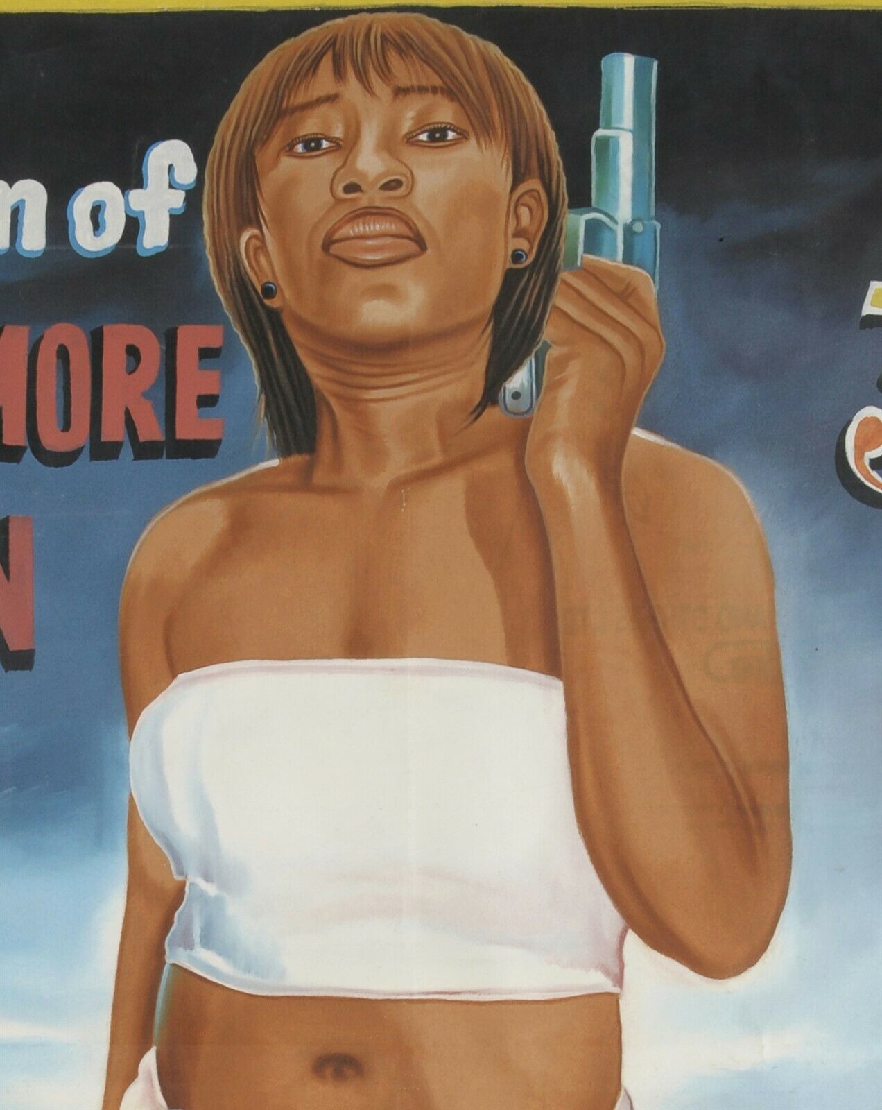Γκάνα Χειροποίητη αφίσα ταινίας Αφρικανικός κινηματογράφος Art JUJU RETURN OF ONE MORE MAN 3 - Tribalgh