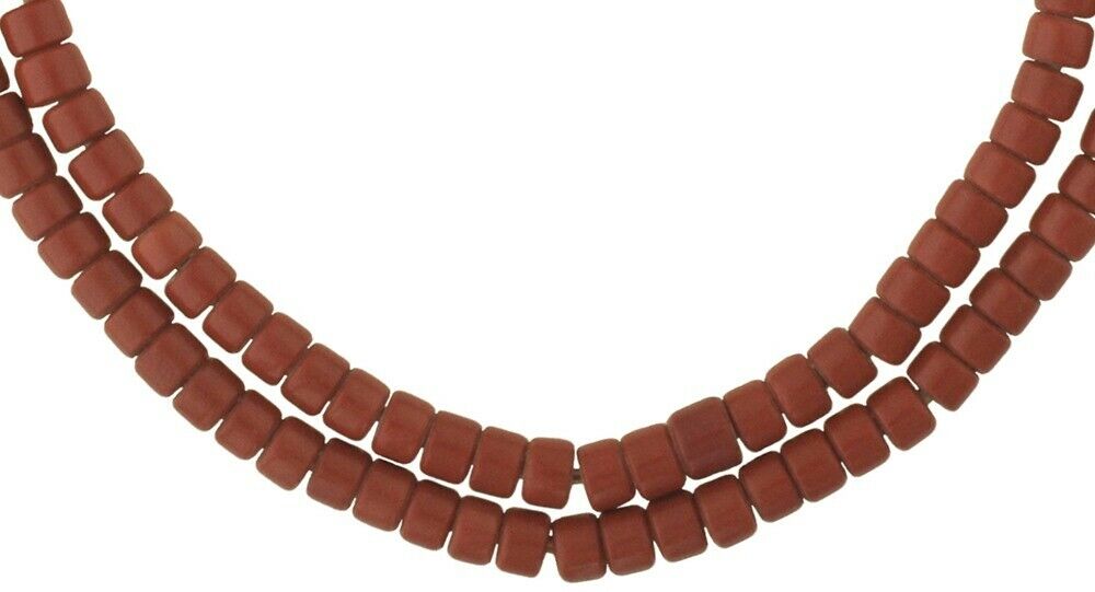 Африканские торговые бусины старинные чешские чешские стеклянные бусины из керамических нитей ожерелье Гана - Tribalgh