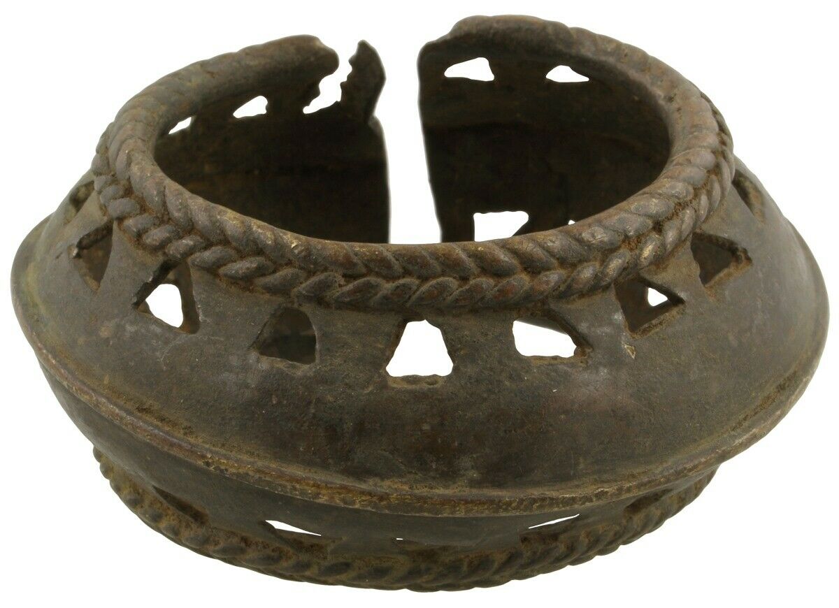 African old brass bronze bracelet currency Akan Fulani Ghana / Burkina Faso - Tribalgh