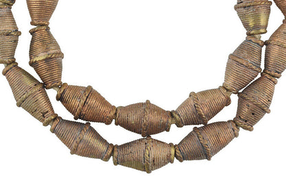 Perline di ottone africano Ashanti Akan cera persa bronzo gioielli etnici tribali del Ghana - Tribalgh
