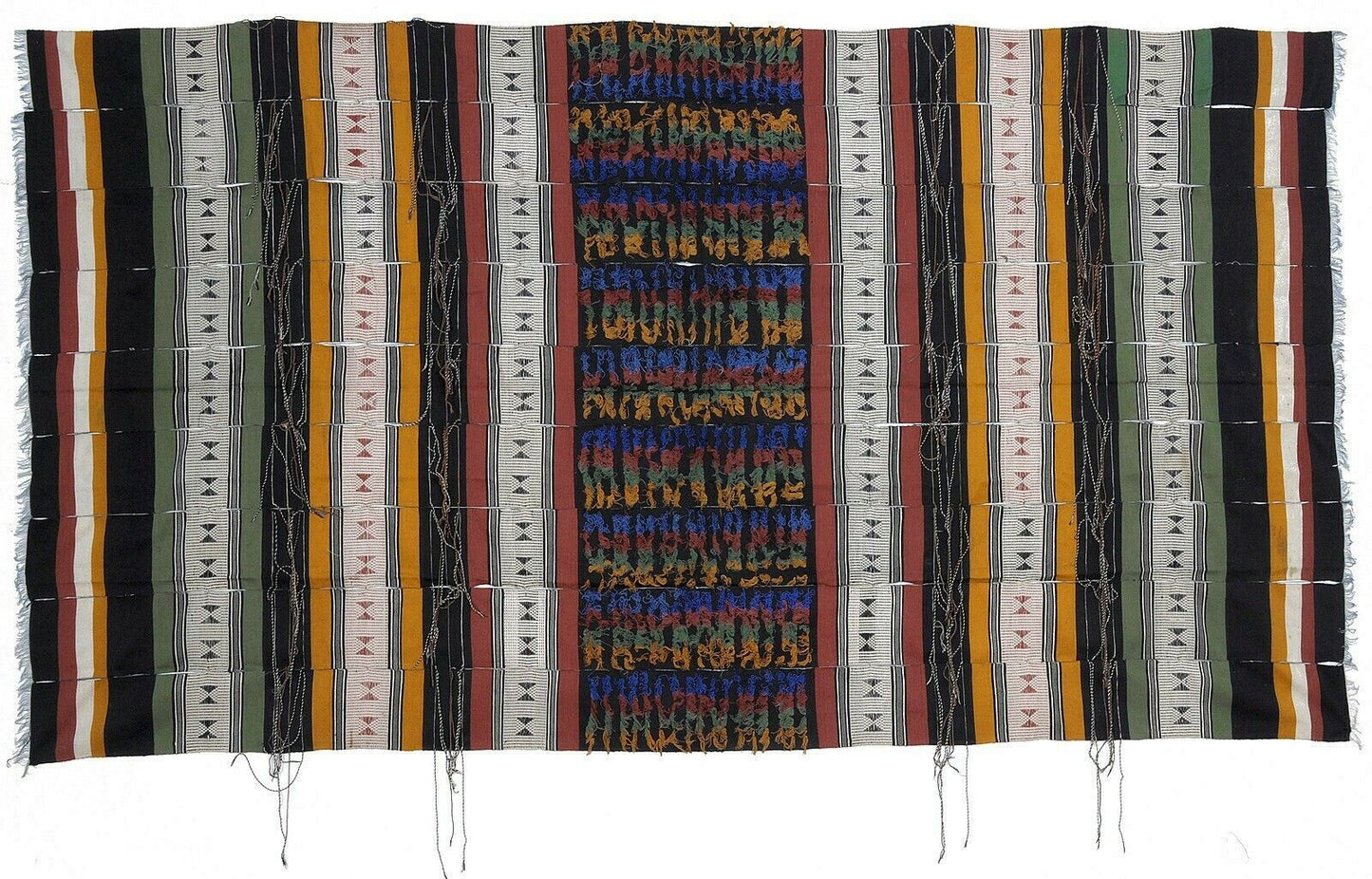 Ancien tissu africain Djerma Niger textile tissé à la main couverture de mariage du désert du Sahara - Tribalgh