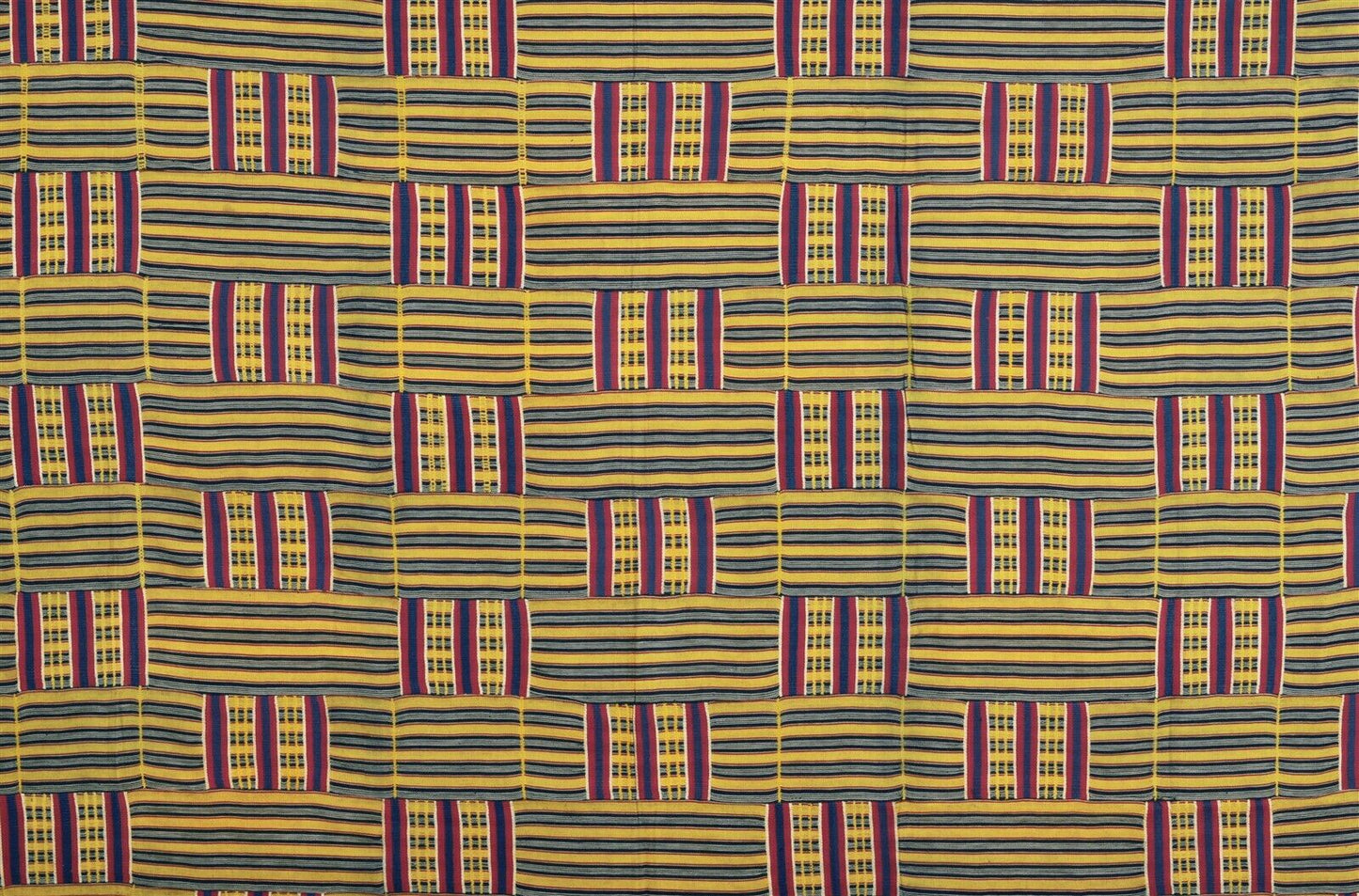 Antiguo africano oveja kente Ghana tejido a mano textil hogar arte ceremonial paño - Tribalgh