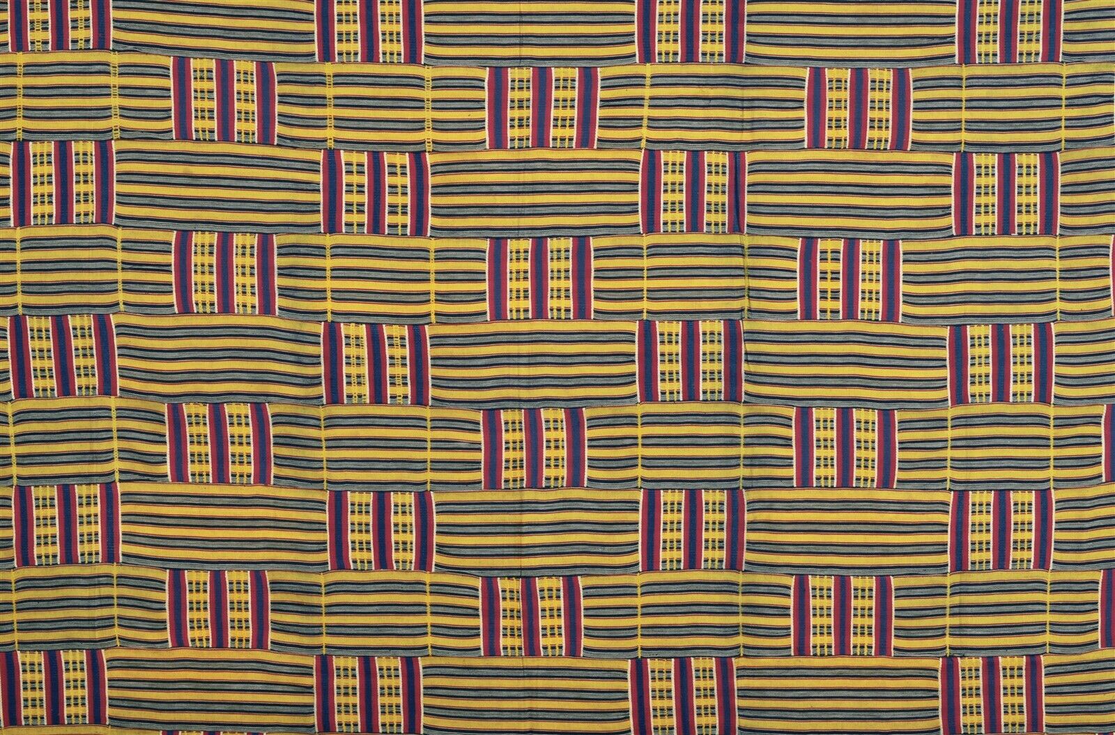 Antikes afrikanisches Ewe Kente Ghana handgewebtes Textilhaus Kunstzeremonielles Tuch - Tribalgh