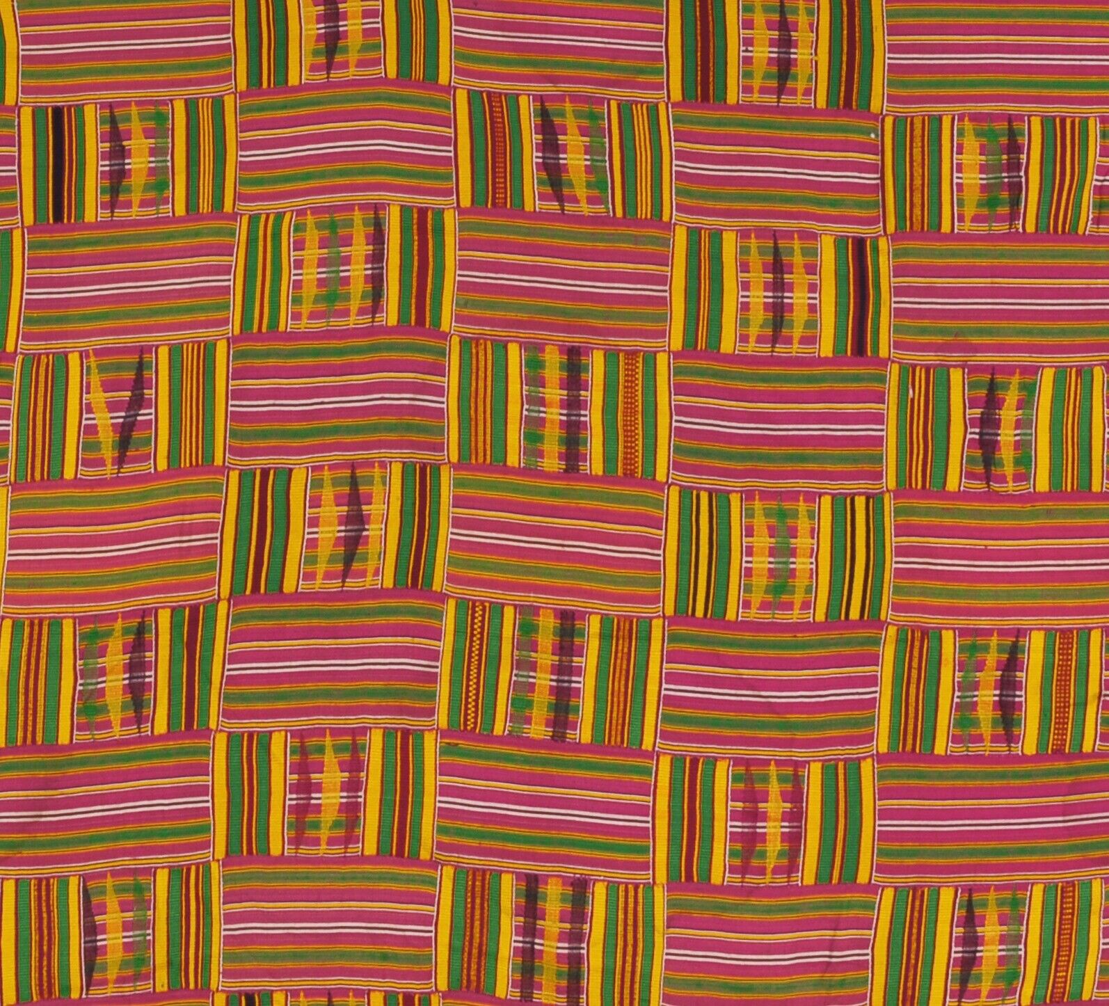 kente hand woven cloth African Ashanti Art Ghana - Tribalgh