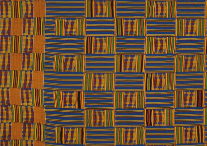 Kente handgewebtes Tuch Afrikanische Ashanti handgemachte Kunst Ghana Akan Wanddekoration - Tribalgh