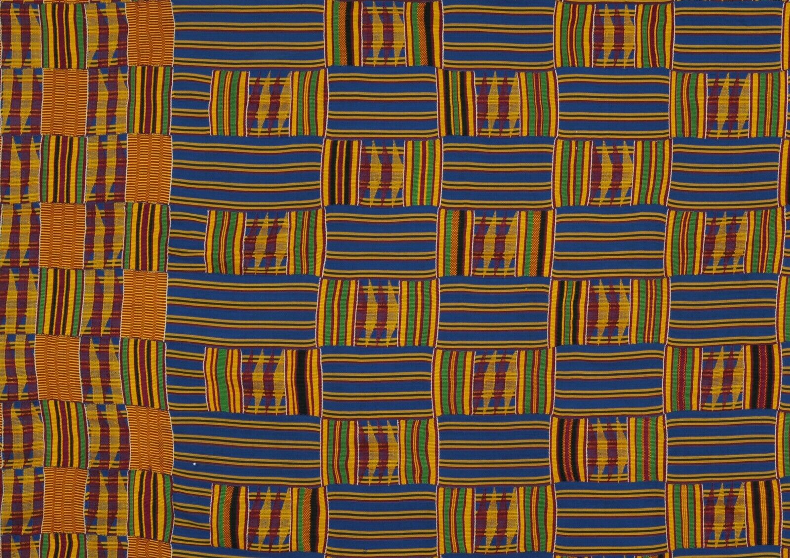 Kente hand woven cloth African Ashanti handmade Art Ghana Akan wall decoration - Tribalgh