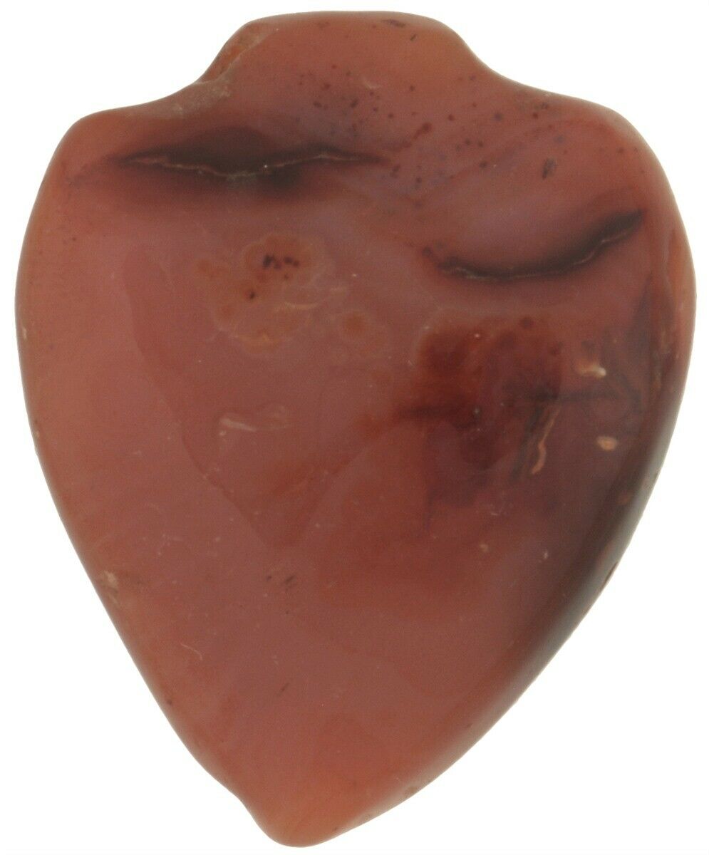 Antico commercio africano grande perlina corniola Agata pietra pendente cuore Ghana - Tribalgh