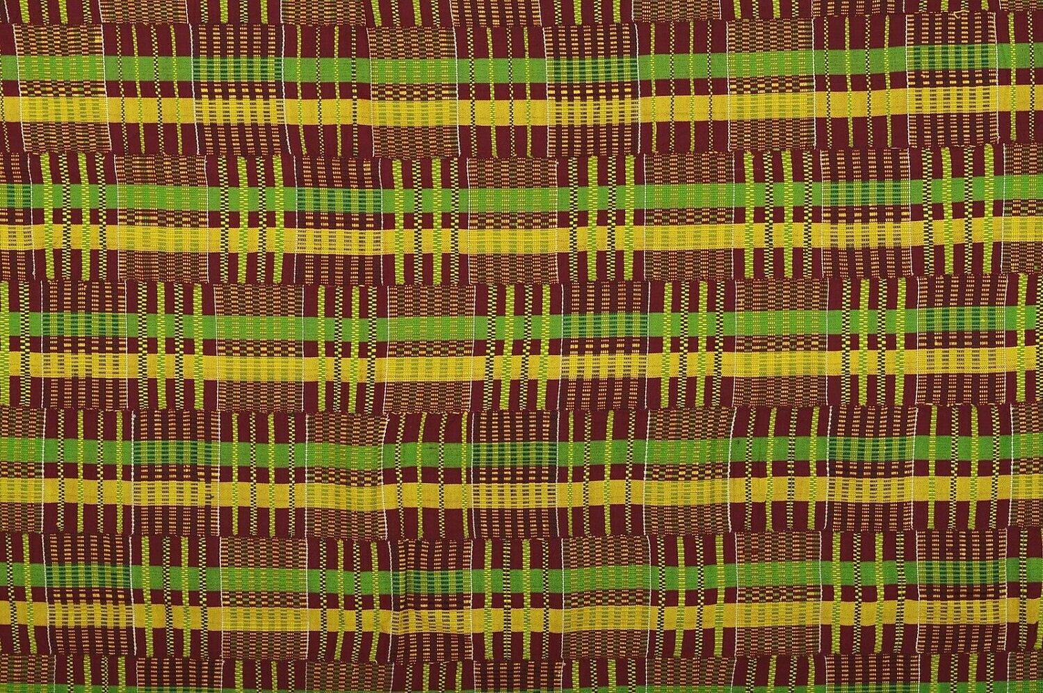 Handwoven SILK African Ashanti kente RARE hand woven cloth textile Ghana Art - Tribalgh