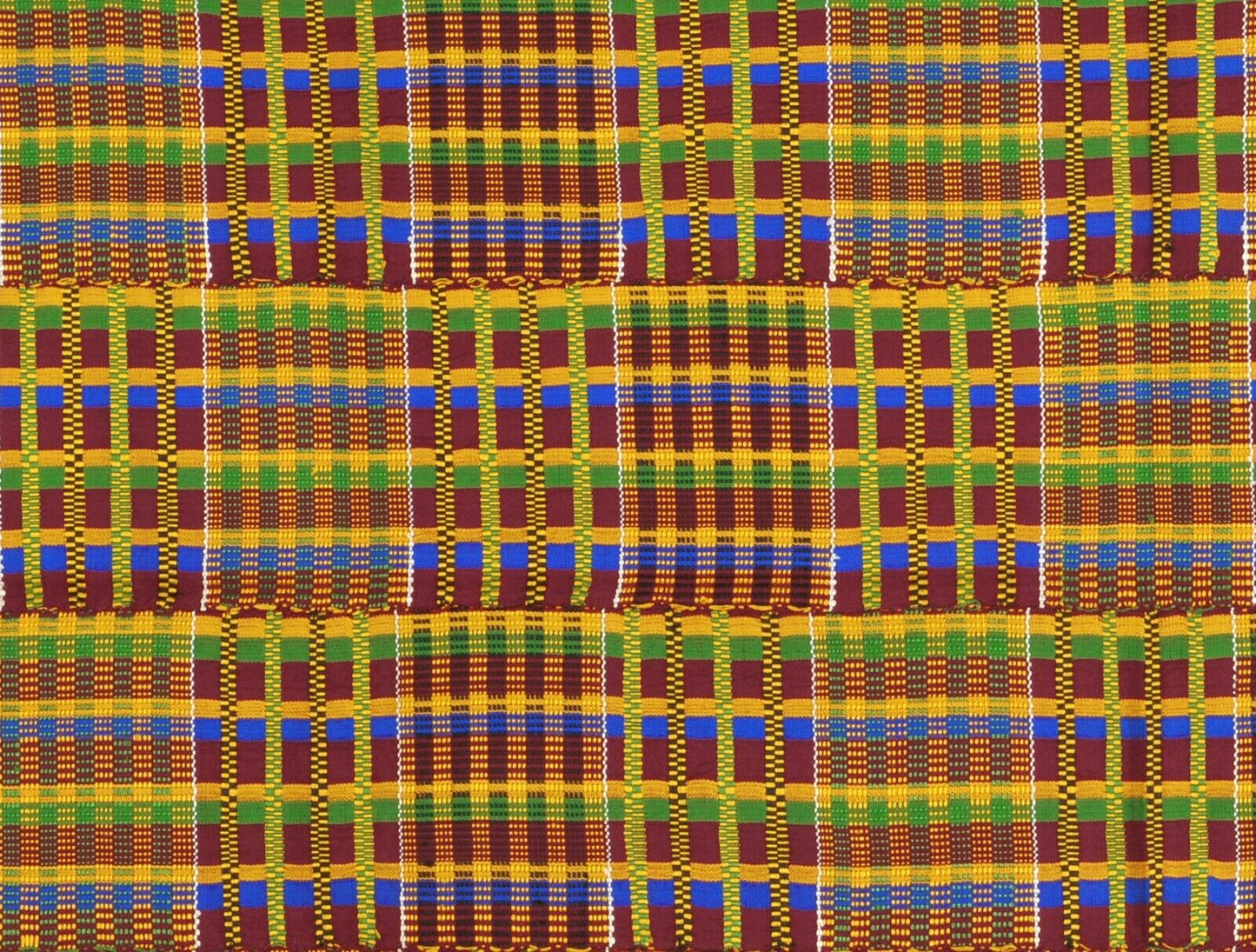 Tissu africain Kente tissé à la main Ashanti Asante Akan Décor tissé à la main Ghana - Tribalgh