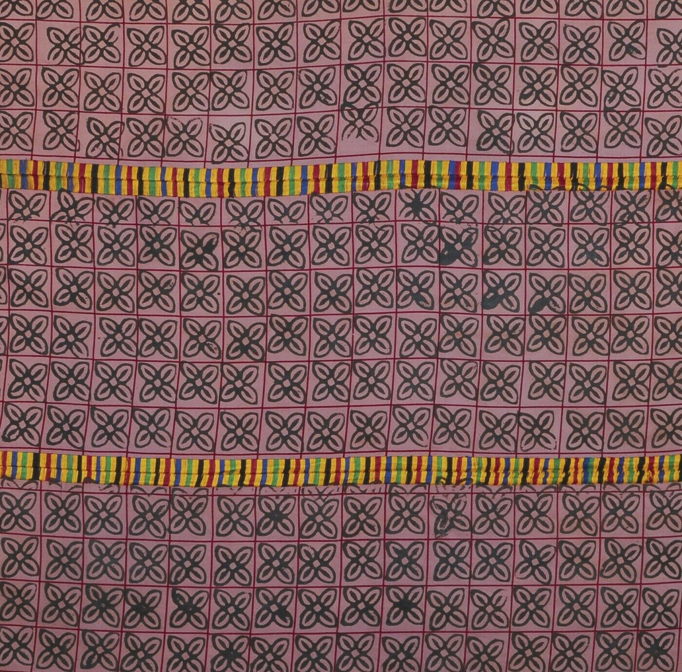 Adinkra Ashanti cloth African Art Ghana fabric hand stamped West Africa Decor - Tribalgh