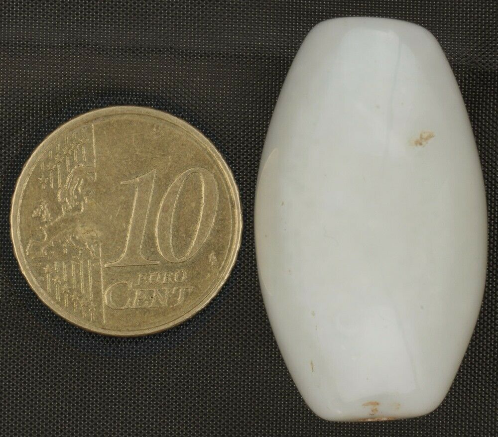 Antique bead Agate stone handmade African trade old Cambay India large pendant - Tribalgh