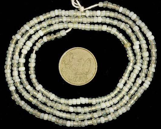 Vintage Opalescent Venetian 3 mm Seed Beads Strand – Old Drawn Trade Beads