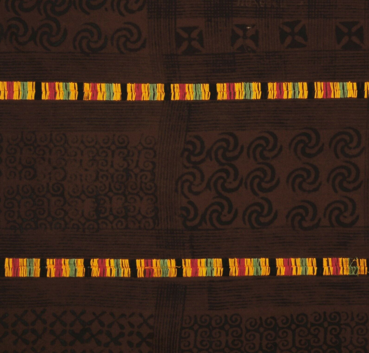 Adinkra Ashanti cloth Decoration African Ghana fabric hand stamped West Africa - Tribalgh