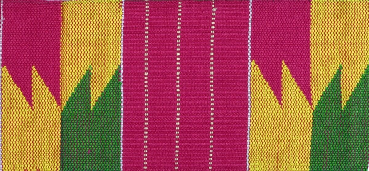 Kente stahl handgewebten Schal aus Ghana-Afrika-Stoff neue Schärpe aus Ashanti-Stoff - Tribalgh