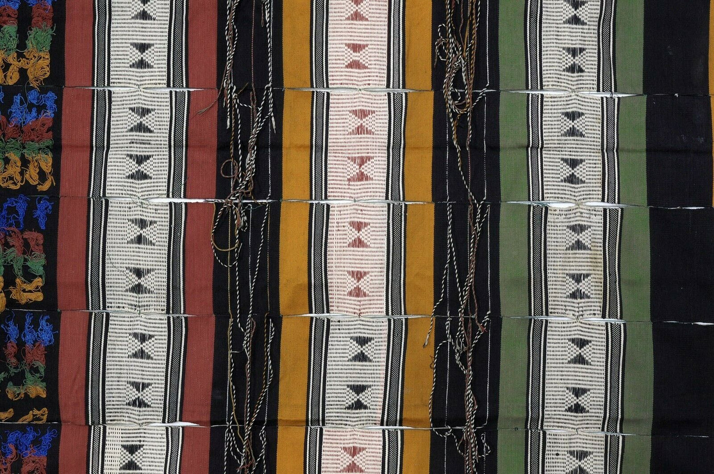 Old African Djerma Niger handwoven cloth textile Sahara Desert wedding blanket - Tribalgh
