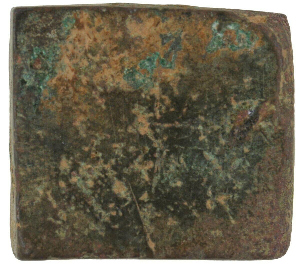 Antique Goldweight African Ghana Ashanti Brass Asante Akan Lost Wax Weight - enhanced texture view