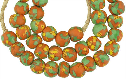 Handgefertigte afrikanische Handelsperlen | Ghanaische recycelte Glasperlen - alternative Ansicht