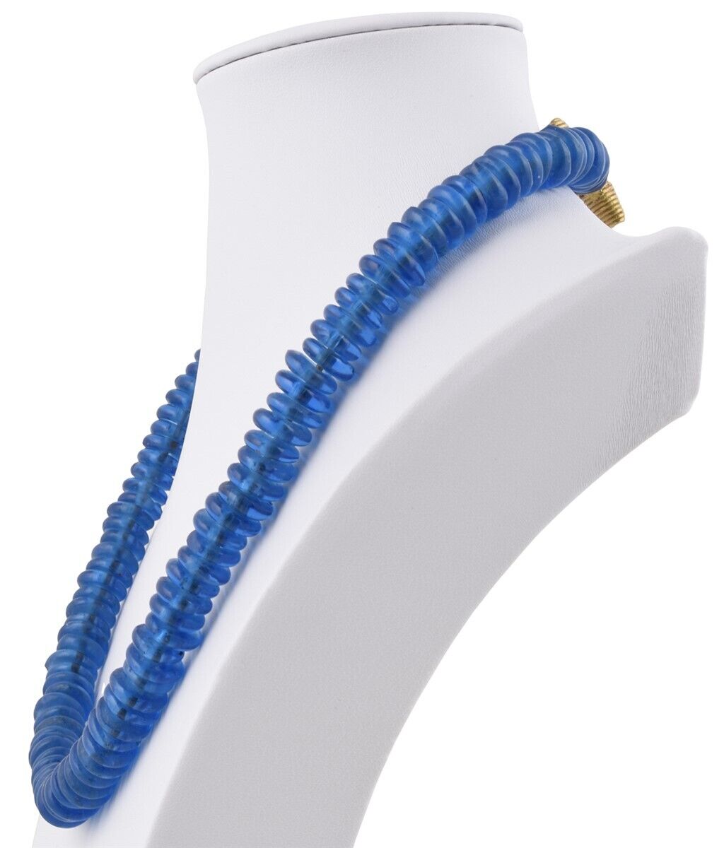 Handgefertigte Halskette aus recyceltem Glasperlen Messing Afrikanischer Schmuck - Tribalgh