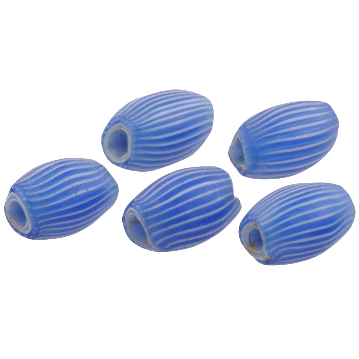 Alte afrikanische Handelsperlen antikes Chevron venezianisches Glas 6 Schichten Zwiebelschale SB-38125