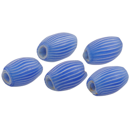 Alte afrikanische Handelsperlen antikes Chevron venezianisches Glas 6 Schichten Zwiebelschale SB-38125