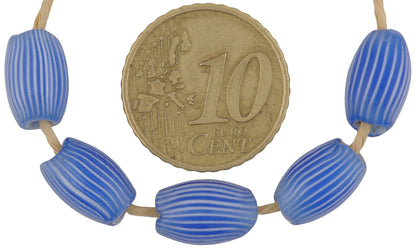 Alte afrikanische Handelsperlen antikes Chevron venezianisches Glas 6 Schichten Zwiebelschale SB-38125