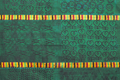 Adinkra Sankofa Symbole Africain Tissu Ghana estampé à la main 1 - Tribalgh