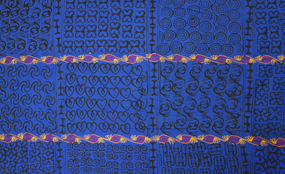Adinkra Sankofa Symbol African Cloth Ghana hand stamped 3 - Tribalgh
