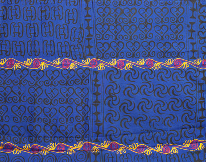 Adinkra Sankofa Symbol African Cloth Ghana hand stamped 3 - Tribalgh