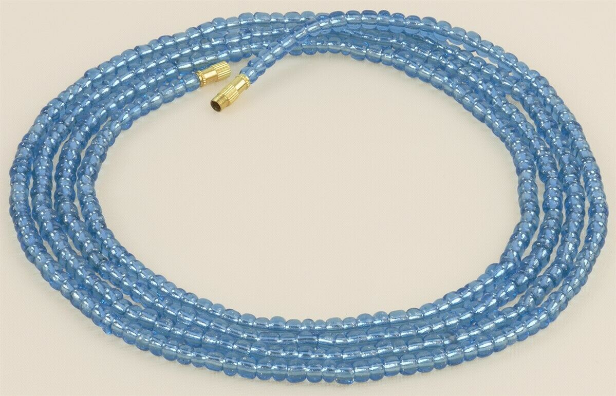 African Waist Beads – Blue Crystal Belly Chain – Weight Loss & Waistline Jewelry